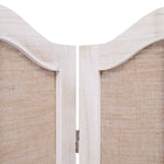 ZNTS 3-Panel Room Divider White 105x165 cm Fabric 284219