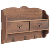 ZNTS Wall Mounted Coat Rack Brown 50x10x34 cm Wood 284237