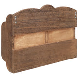 ZNTS Wall Mounted Coat Rack Brown 50x10x34 cm Wood 284237