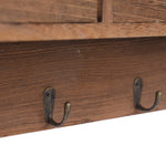 ZNTS Wall Mounted Coat Rack Brown 50x10x34 cm Wood 284237