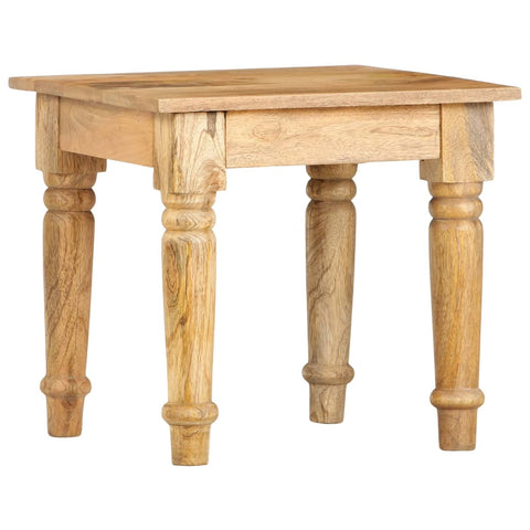 ZNTS Side Table 43x43x40 cm Solid Mango Wood 282865