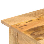 ZNTS Side Table 43x43x40 cm Solid Mango Wood 282865