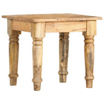 ZNTS Side Table 43x43x40 cm Solid Mango Wood 282865