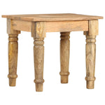 ZNTS Side Table 43x43x40 cm Solid Mango Wood 282865