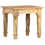 ZNTS Side Table 43x43x40 cm Solid Mango Wood 282865