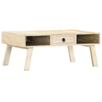 ZNTS Coffee Table 100x60x40 cm Solid Mango Wood 282868