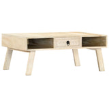 ZNTS Coffee Table 100x60x40 cm Solid Mango Wood 282868