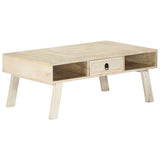 ZNTS Coffee Table 100x60x40 cm Solid Mango Wood 282868