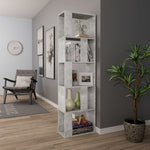 ZNTS Book Cabinet/Room Divider Concrete Grey 45x24x159 cm Engineered Wood 800112