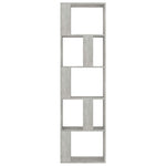 ZNTS Book Cabinet/Room Divider Concrete Grey 45x24x159 cm Engineered Wood 800112