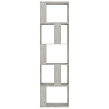 ZNTS Book Cabinet/Room Divider Concrete Grey 45x24x159 cm Engineered Wood 800112