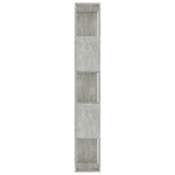 ZNTS Book Cabinet/Room Divider Concrete Grey 45x24x159 cm Engineered Wood 800112