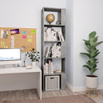 ZNTS Book Cabinet/Room Divider Concrete Grey 45x24x159 cm Engineered Wood 800112