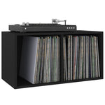 ZNTS Vinyl Storage Box Black 71x34x36 cm Engineered Wood 800118