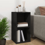 ZNTS Vinyl Storage Box Black 71x34x36 cm Engineered Wood 800118