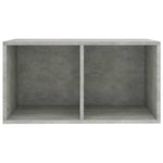 ZNTS Vinyl Storage Box Concrete Grey 71x34x36 cm Chipboard 800121