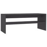 ZNTS Coffee Table Grey 100x40x40 cm Engineered Wood 800128