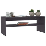 ZNTS Coffee Table Grey 100x40x40 cm Engineered Wood 800128