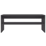 ZNTS Coffee Table Grey 100x40x40 cm Engineered Wood 800128