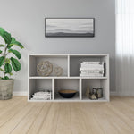 ZNTS Book Cabinet/Sideboard High Gloss White 50x25x80 cm Chipboard 800168