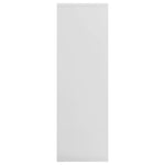 ZNTS Book Cabinet/Sideboard High Gloss White 50x25x80 cm Chipboard 800168