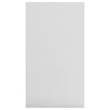 ZNTS Book Cabinet/Sideboard High Gloss White 50x25x80 cm Chipboard 800168