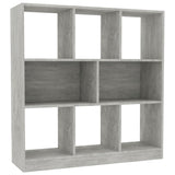 ZNTS Book Cabinet Concrete Grey 97.5x29.5x100 cm Engineered Wood 800175