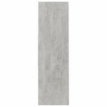 ZNTS Book Cabinet Concrete Grey 97.5x29.5x100 cm Engineered Wood 800175