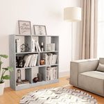 ZNTS Book Cabinet Concrete Grey 97.5x29.5x100 cm Engineered Wood 800175