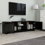 ZNTS TV Cabinet High Gloss Black 120x30x37.5 cm Engineered Wood 800286