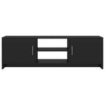 ZNTS TV Cabinet High Gloss Black 120x30x37.5 cm Engineered Wood 800286