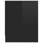 ZNTS TV Cabinet High Gloss Black 120x30x37.5 cm Engineered Wood 800286