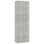 ZNTS Office Cabinet Concrete Grey 60x32x190 cm Engineered Wood 800301
