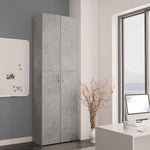 ZNTS Office Cabinet Concrete Grey 60x32x190 cm Engineered Wood 800301