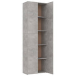 ZNTS Office Cabinet Concrete Grey 60x32x190 cm Engineered Wood 800301
