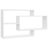 ZNTS Wall Shelf High Gloss White 104x20x58.5 cm Engineered Wood 800330