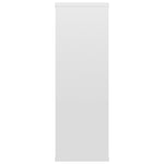 ZNTS Wall Shelf High Gloss White 104x20x58.5 cm Engineered Wood 800330