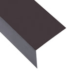 ZNTS L-shape 90 Angle Sheets 5 pcs Aluminium Brown 170cm 100x100 mm 145137