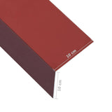 ZNTS L-shape 90 Angle Sheets 5 pcs Aluminium Red 170cm 100x100 mm 145142
