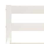 ZNTS Bed Frame without Mattress White Solid Pine Wood 160x200 cm 283188