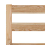 ZNTS Bed Frame without Mattress Solid Pine Wood 160x200 cm 283194