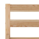 ZNTS Bed Frame without Mattress Solid Pine Wood 160x200 cm 283194