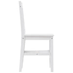 ZNTS 9 Piece Dining Set Pinewood White 283381