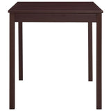 ZNTS Dining Table Dark Brown 140x70x73 cm Pinewood 283401