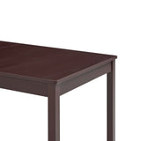 ZNTS Dining Table Dark Brown 140x70x73 cm Pinewood 283401