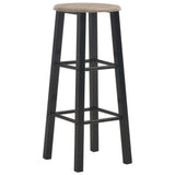 ZNTS Bar Stools 2 pcs Black MDF 284388
