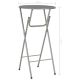 ZNTS Bar Table Anthracite 60x112 cm MDF 284391