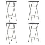 ZNTS Bar Tables 4 pcs Black 60x112 cm MDF 284393