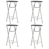 ZNTS Bar Tables 4 pcs Black 60x112 cm MDF 284393