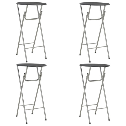 ZNTS Bar Tables 4 pcs Black 60x112 cm MDF 284393